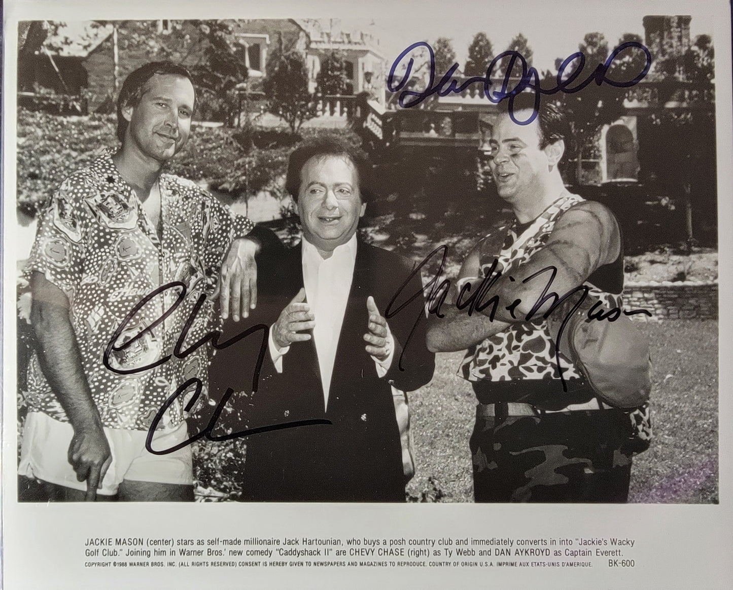 Chevy Chase, Dan Aykroyd & Jackie Mason