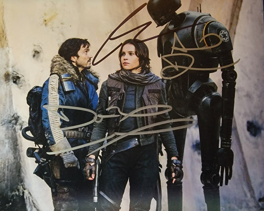 Felicity Jones, Diego Luna & Alan Tudyk